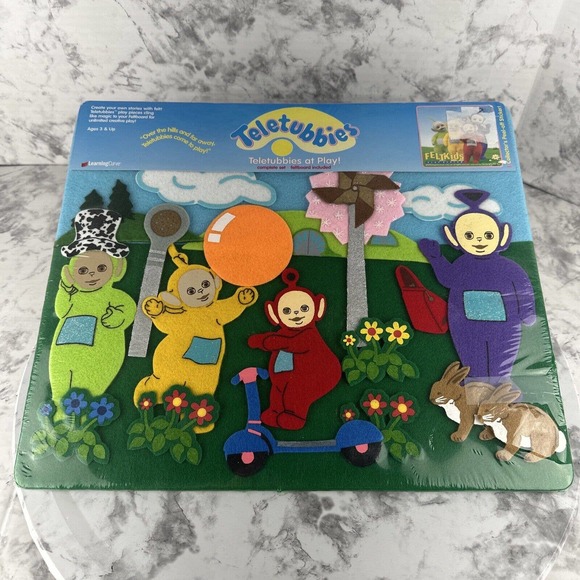 Feltkids Toys Vintage Feltkids Teletubbies At Play Felt Doll Play